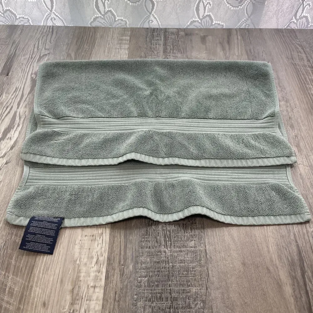 Ralph Lauren Hand Towel Stone Blue 100% Cotton 21